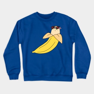 Flower Crown Banana Crewneck Sweatshirt